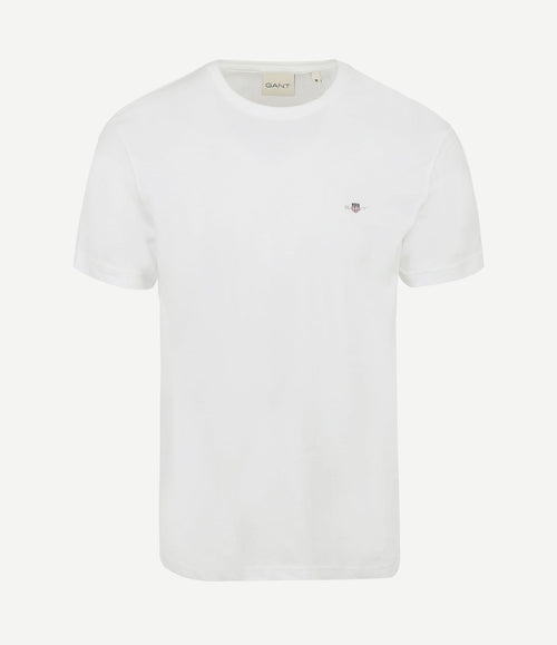 T-shirt shield logo wit