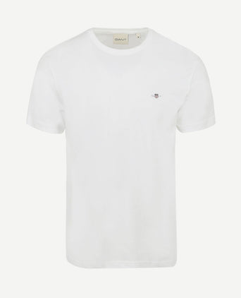 T-shirt shield logo wit
