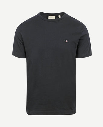 T-shirt shield logo zwart