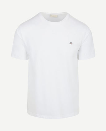 T-shirt shield small logo wit