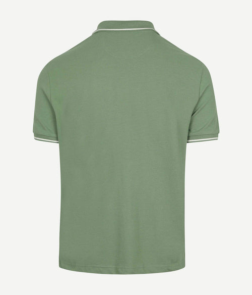 Gant tipping piqué poloshirt groen | Regular-fit