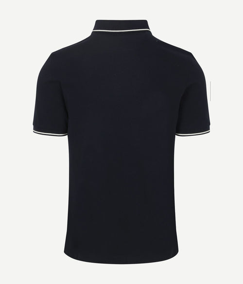 Gant tipping piqué poloshirt donkerblauw | Regular-fit