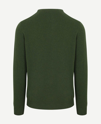 Gant pullover lamswol mosgroen | Regular-fit