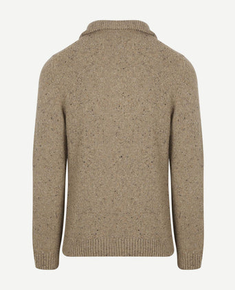 Mocker pullover wool blend sand