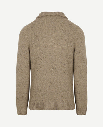 Mocker pullover wool blend sand
