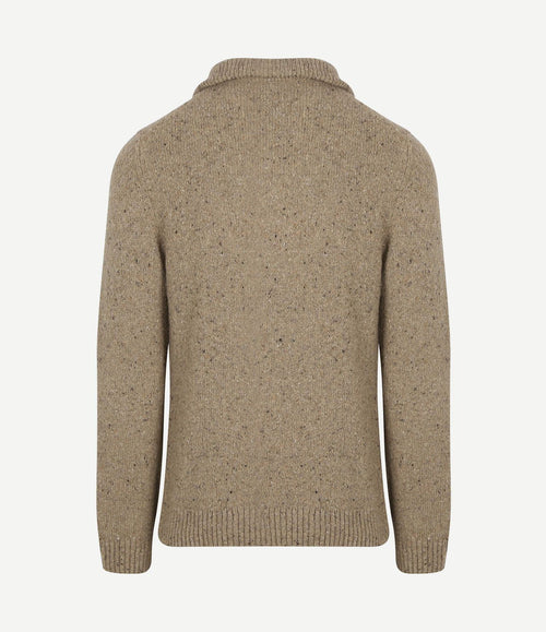 Mocker pullover wool blend sand