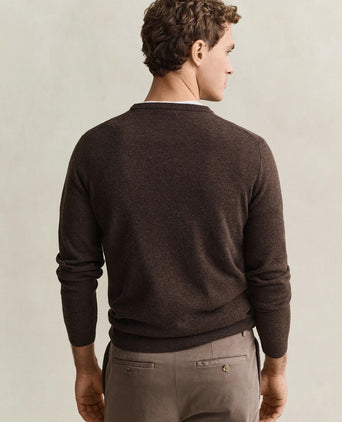 Pullover lamswol bruin
