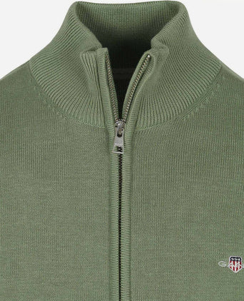 Gant vest groen | Regular-fit