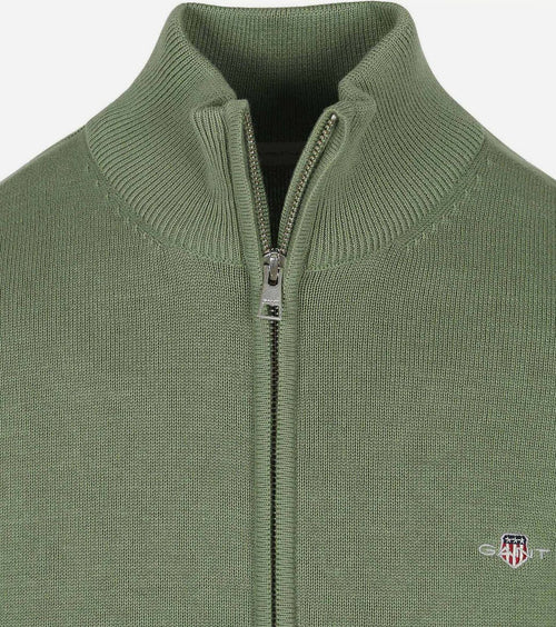 Gant vest groen | Regular-fit