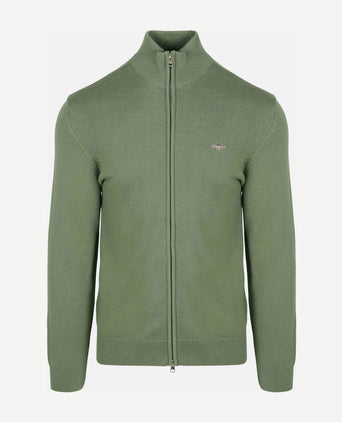 Gant vest groen | Regular-fit