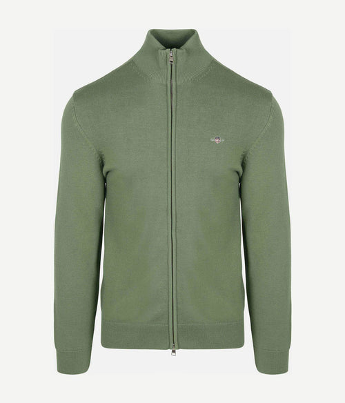 Gant vest groen | Regular-fit