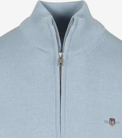 Gant vest lichtblauw | Regular-fit