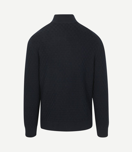 Vest texture donkerblauw