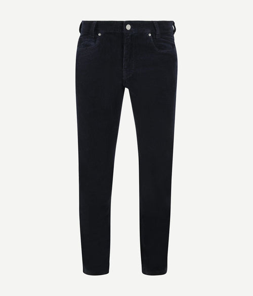 Gardeur Bill broek corduroy donkerblauw