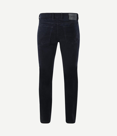 Bill broek corduroy donkerblauw