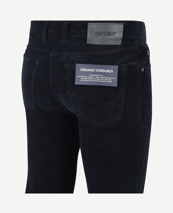 Bill broek corduroy donkerblauw