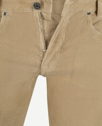 Bill broek corduroy sand