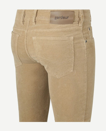 Gardeur Bill broek corduroy sand