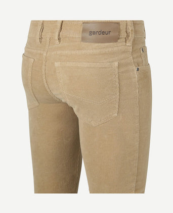 Bill broek corduroy sand
