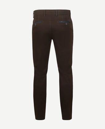 Gardeur chino Benny 3 donkerbruin
