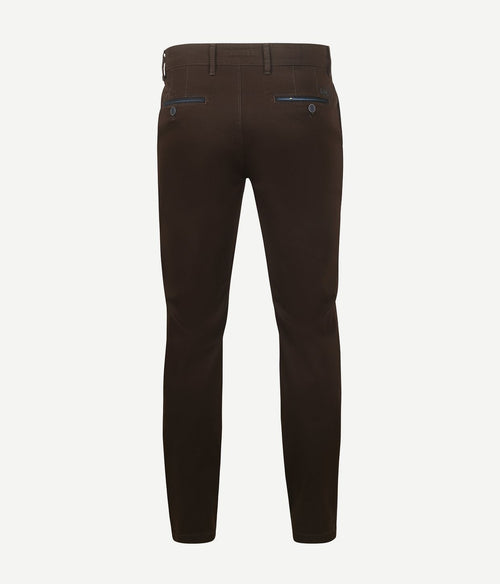 Gardeur chino Benny 3 donkerbruin