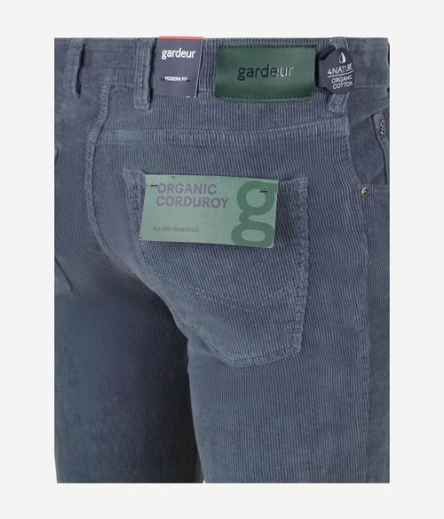 Gardeur Bill broek corduroy blauw