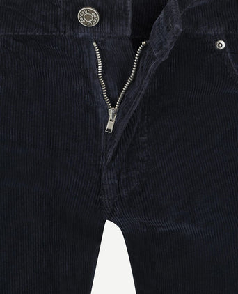 Bill broek corduroy donkerblauw
