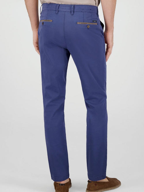 Gardeur chino Benny 3 indigo blauw