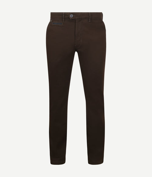 Gardeur chino Benny 3 donkerbruin