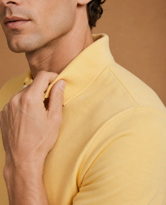 The rene poloshirt geel