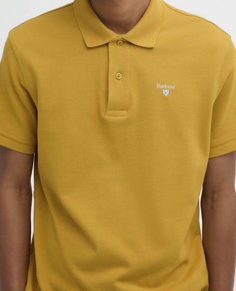 Pique polo ochre geel