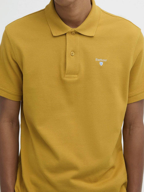 Pique polo ochre geel