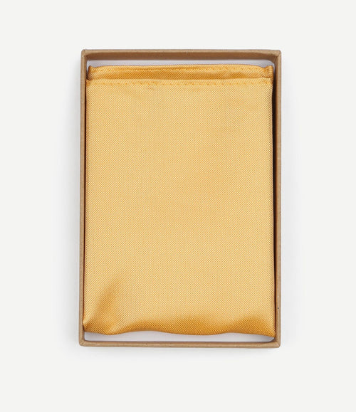Zijde pochet geel