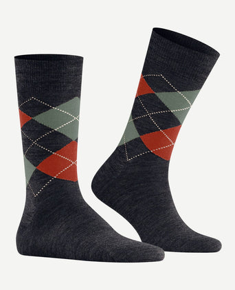 Burlington wol Edinburgh melange donkerblauw 6274