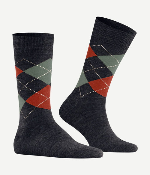 Burlington wol Edinburgh melange donkerblauw 6274