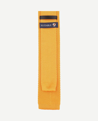 Knitted stropdas geel tk-03