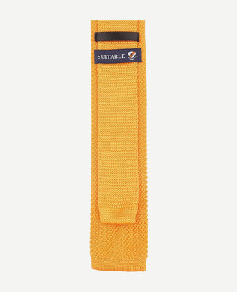 Knitted stropdas geel tk-03