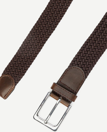 Geweven riem bruin
