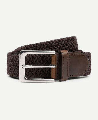 Geweven riem bruin