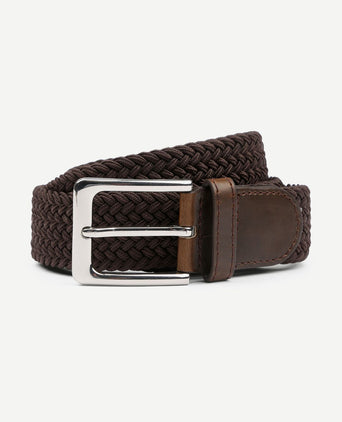 Geweven riem bruin
