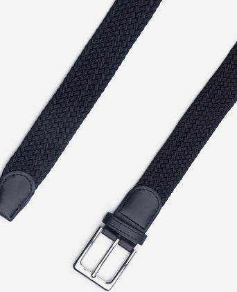 Geweven riem donkerblauw