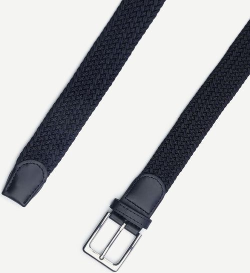 Geweven riem donkerblauw