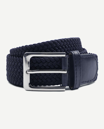 Geweven riem donkerblauw