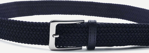 Geweven riem donkerblauw