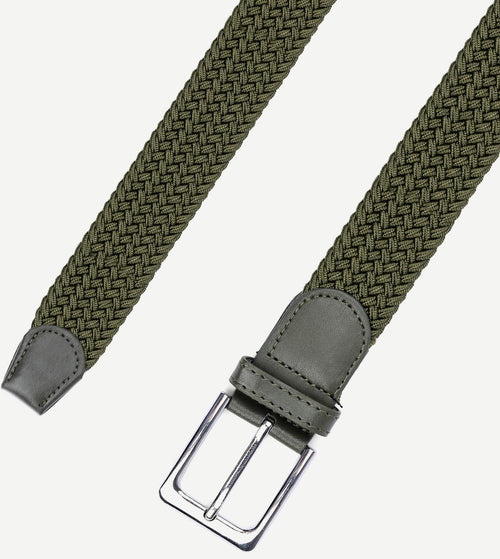 Geweven riem legergroen