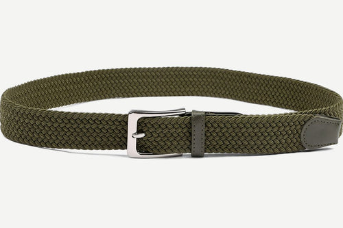 Geweven riem legergroen