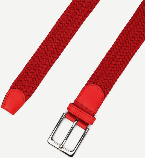 Geweven riem rood