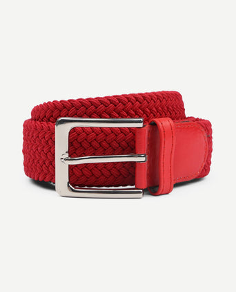 Geweven riem rood