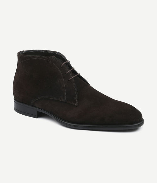Amalfi boy schoen suede bruin