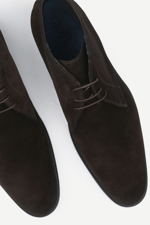 Amalfi boy schoen suede bruin